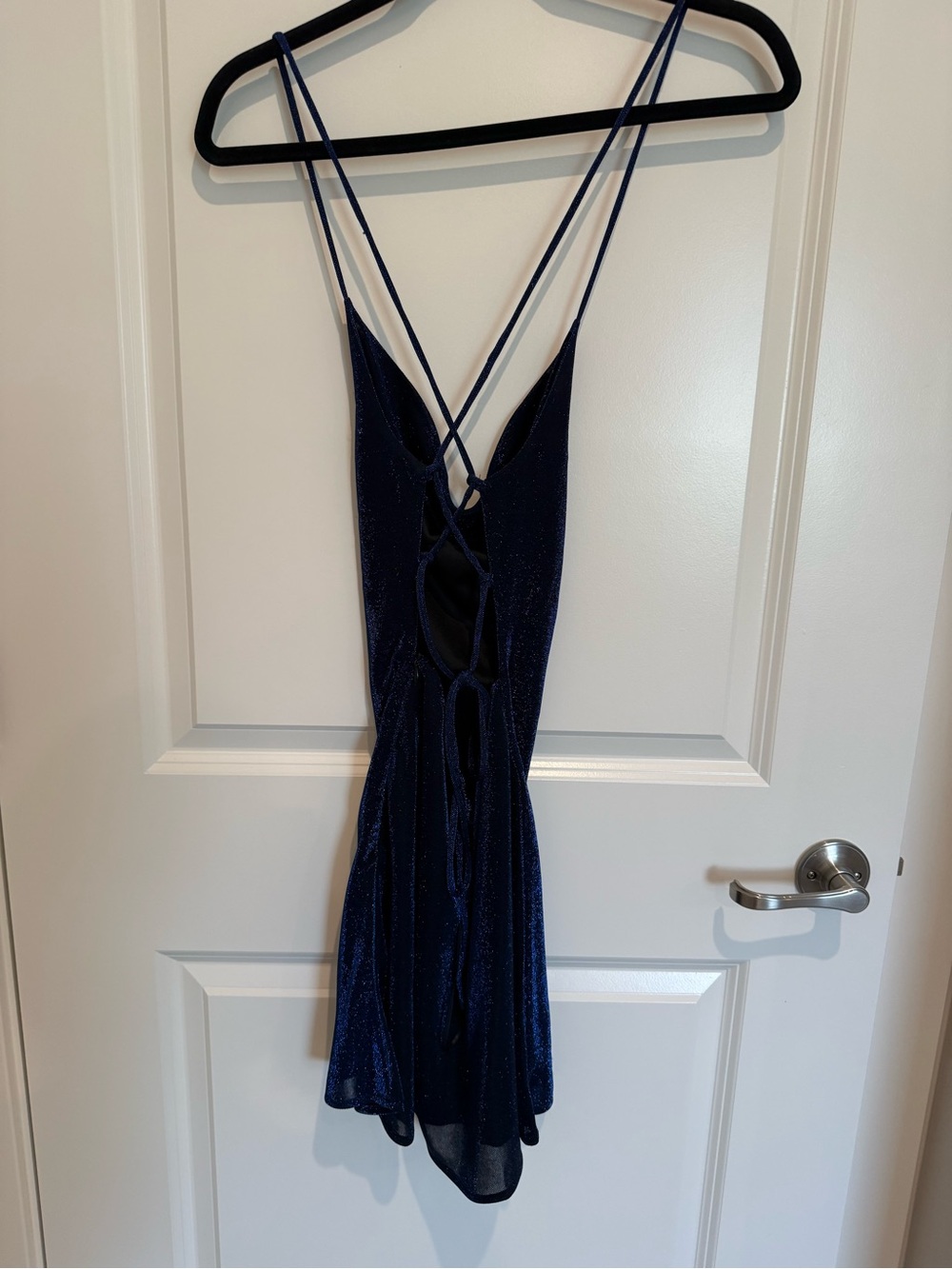 Hello Molly  Navy Blue Strappy Dress